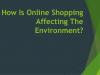 online shopping and affecting environment